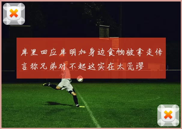 库里回应库明加身边食物被拿走传言称兄弟对不起这实在太荒谬